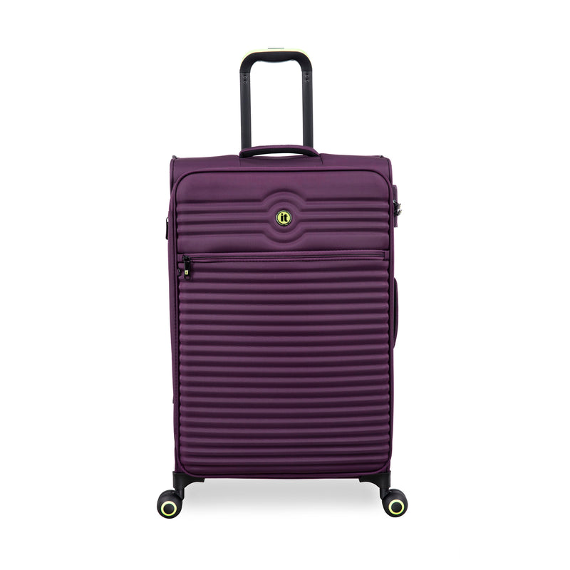 Circulator 3 Piece Softside 8 Wheel Expandable Spinner Luggage Set (Italian Plum)