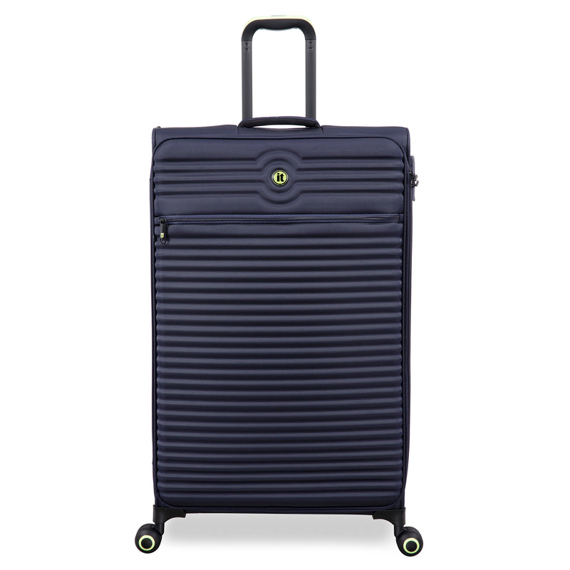 Circulator 32" Softside Checked 8 Wheel Expandable Spinner (Maritime Blue)