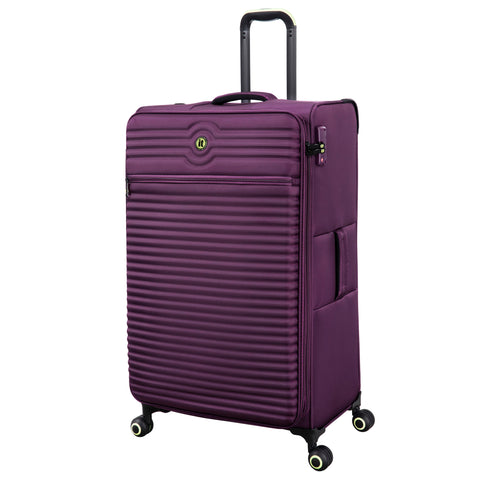 Circulator 32" Softside Checked 8 Wheel Expandable Spinner (Italian Plum)