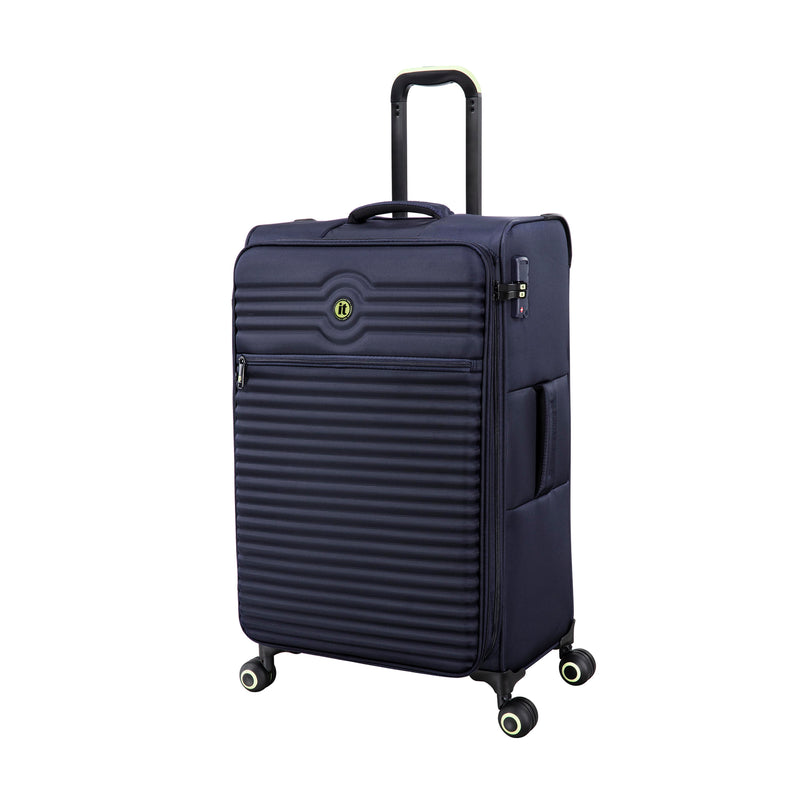 Circulator 28" Softside Checked 8 Wheel Expandable Spinner (Maritime Blue)