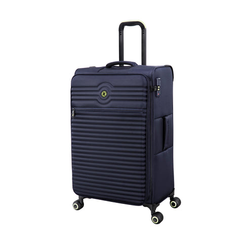 Circulator 28" Softside Checked 8 Wheel Expandable Spinner (Maritime Blue)