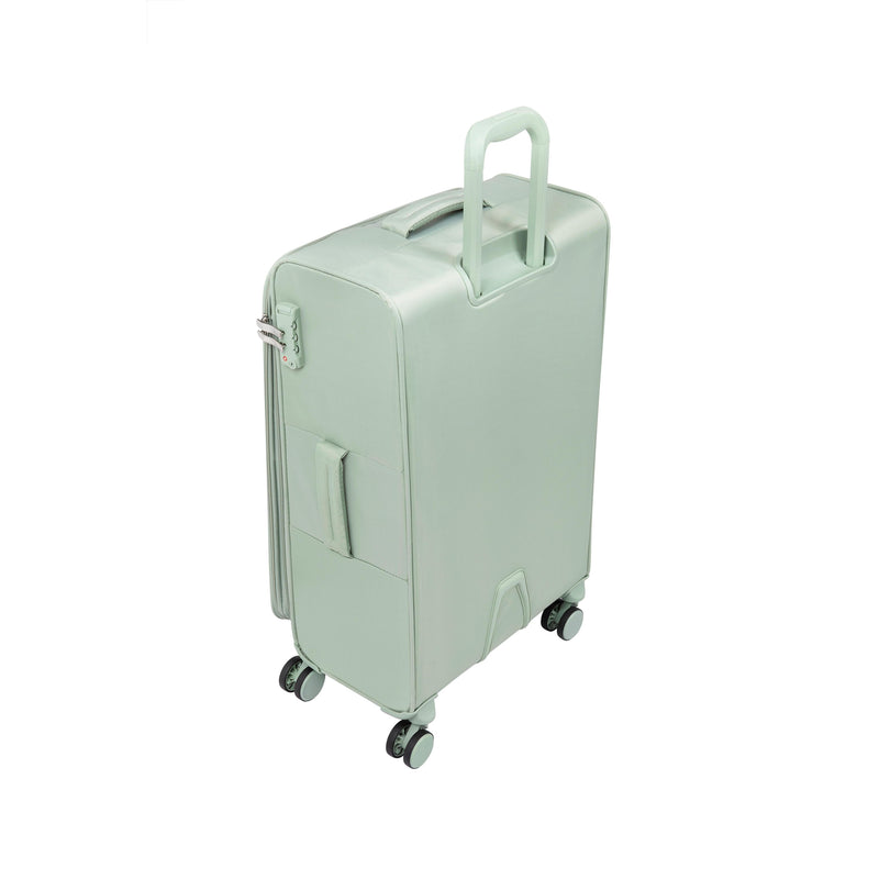 Lustrous Luxe 3 Piece Softside 8 Wheel Spinner Set (Desert Sage)