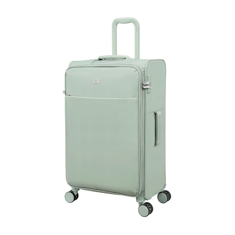 Lustrous Luxe 28" Softside Checked 8 Wheel Spinner (Desert Sage)