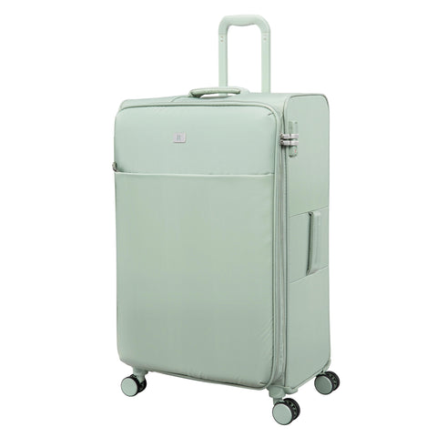 Lustrous Luxe 32" Softside Checked 8 Wheel Spinner (Desert Sage)