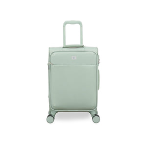 Lustrous Luxe 22" Softside Carry-On 8 Wheel Spinner (Desert Sage)