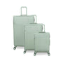 Lustrous Luxe 3 Piece Softside 8 Wheel Spinner Set (Desert Sage)