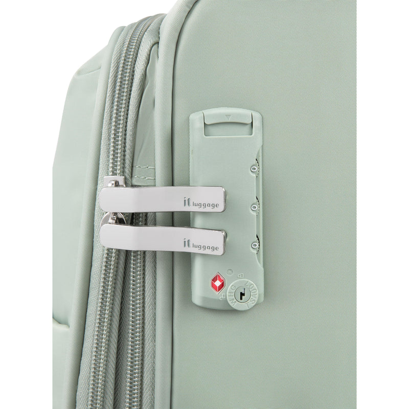 Lustrous Luxe 3 Piece Softside 8 Wheel Spinner Set (Desert Sage)