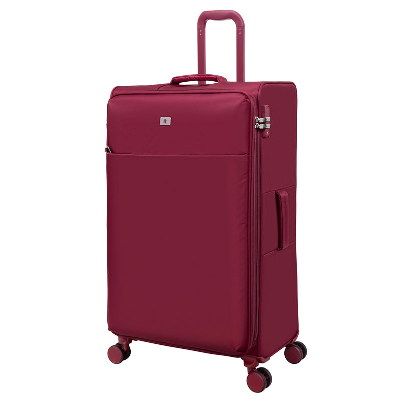 Lustrous Luxe 32" Softside Checked 8 Wheel Spinner (French Port)