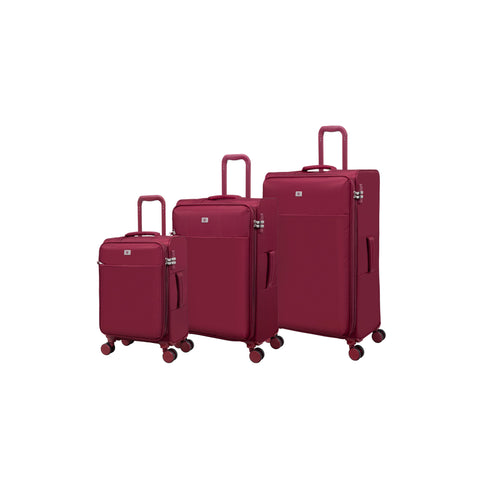 Lustrous Luxe 3 Piece Softside 8 Wheel Spinner Set (French Port)