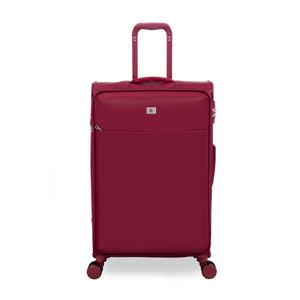 Lustrous Luxe 28" Softside Checked 8 Wheel Spinner (French Port)