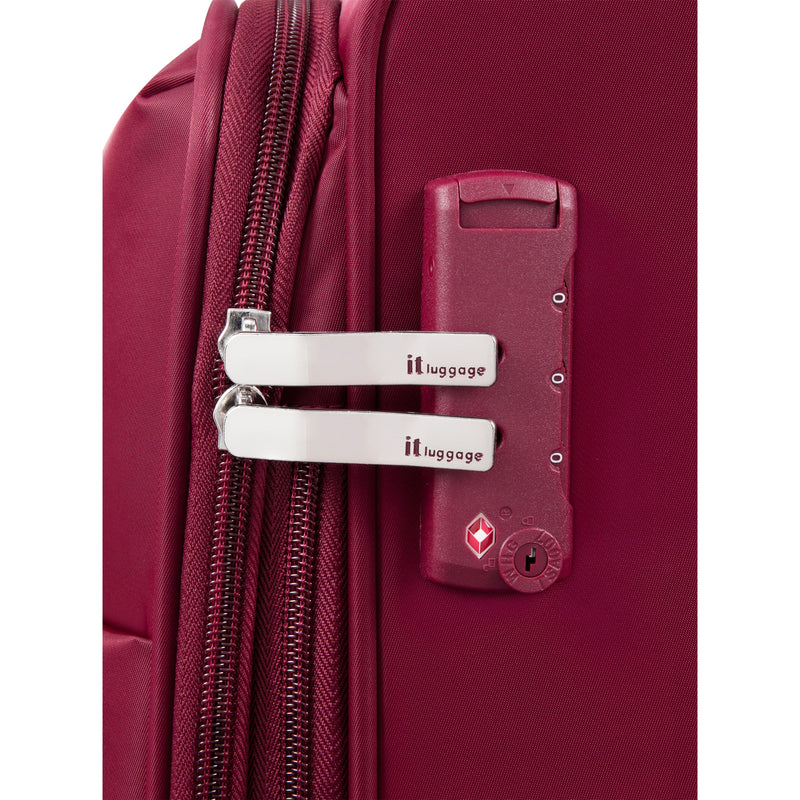 Lustrous Luxe 32" Softside Checked 8 Wheel Spinner (French Port)