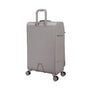 Lustrous Luxe 32" Softside Checked 8 Wheel Spinner (Moon Rock)