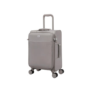 Lustrous Luxe 22" Softside Carry-On 8 Wheel Spinner (Moon Rock)