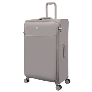 Lustrous Luxe 32" Softside Checked 8 Wheel Spinner (Moon Rock)