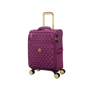 Glimmering 22" Softside Carry-On 8 Wheel Spinner (Amaranth)
