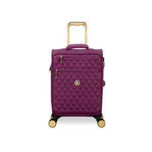 Glimmering 22" Softside Carry-On 8 Wheel Spinner (Amaranth)
