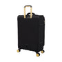 Glimmering 22" Softside Carry-On 8 Wheel Spinner (Black)
