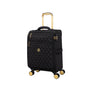 Glimmering 22" Softside Carry-On 8 Wheel Spinner (Black)