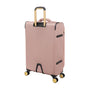 Glimmering 3 Piece Softside 8 Wheel Spinner Luggage Set (Mink Gold)
