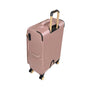 Glimmering 3 Piece Softside 8 Wheel Spinner Luggage Set (Mink Gold)