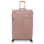 Glimmering 3 Piece Softside 8 Wheel Spinner Luggage Set (Mink Gold)