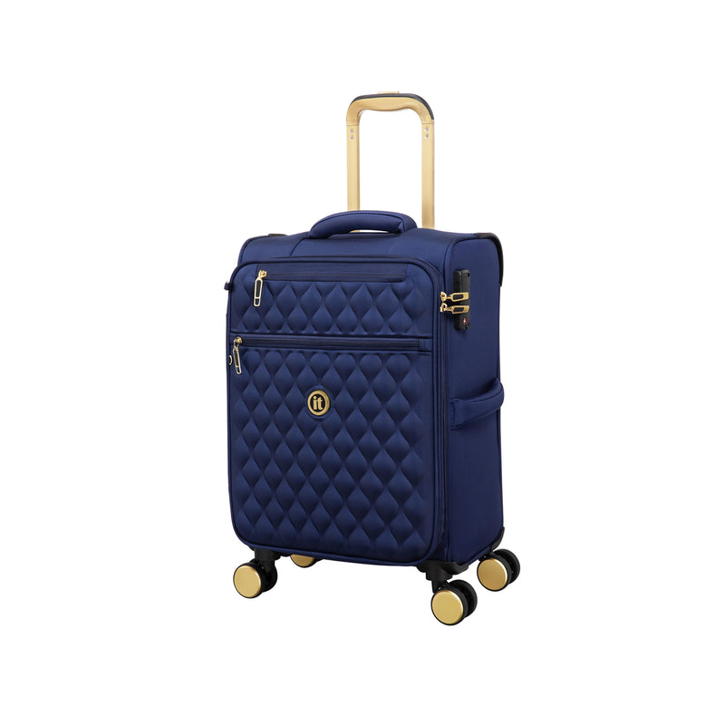 Glimmering 22" Softside Carry-On 8 Wheel Spinner (Ocean Cavern)