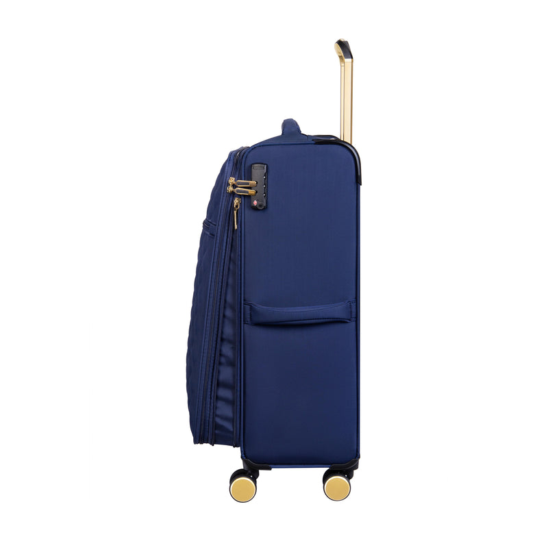Glimmering 22" Softside Carry-On 8 Wheel Spinner (Ocean Cavern)