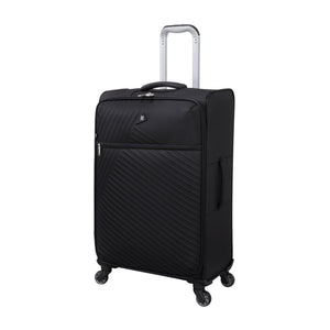 Decisive 28" Softside Checked 4 Wheel Spinner (Black)