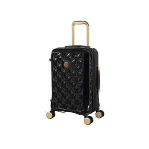 Florita 3 Piece Hardside 8 Wheel Expandable Spinner Set (Black)