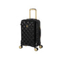 Florita 3 Piece Hardside 8 Wheel Expandable Spinner Set (Black)
