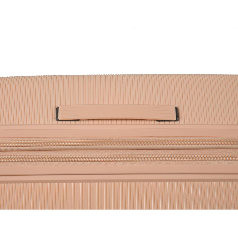 Unanimous 3 Piece Hardside 8 Wheel Expandable Spinner Set (Apricot)