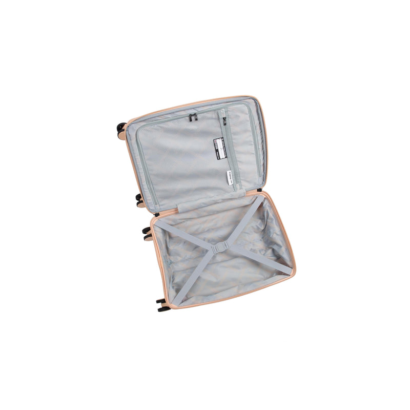 Unanimous 3 Piece Hardside 8 Wheel Expandable Spinner Set (Apricot)