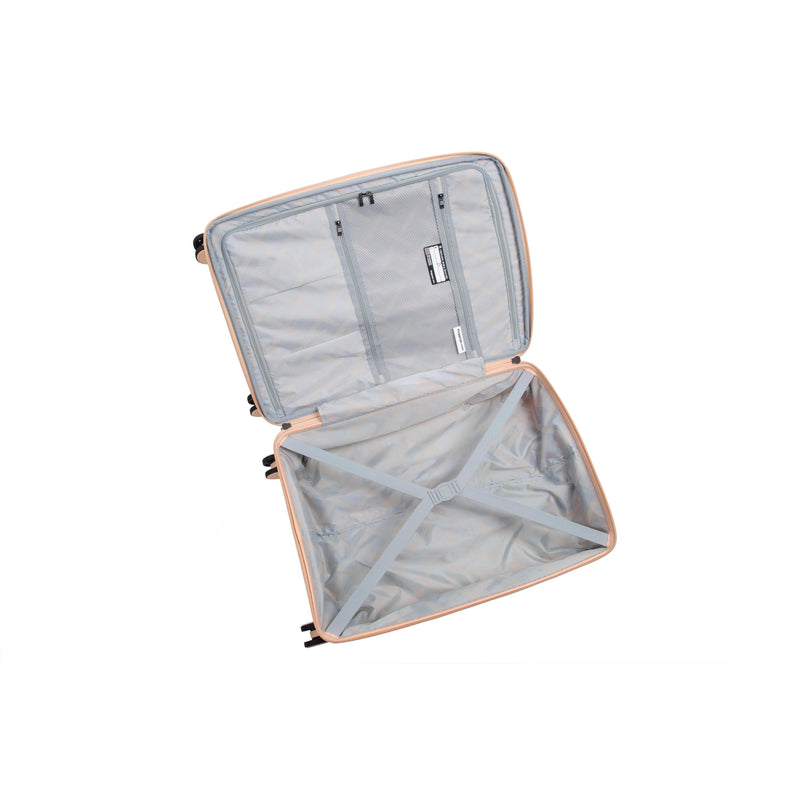 Unanimous 3 Piece Hardside 8 Wheel Expandable Spinner Set (Apricot)