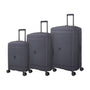 Unanimous 3 Piece Hardside 8 Wheel Expandable Spinner Set (Charcoal)