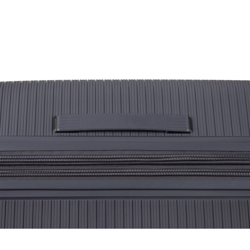 Unanimous 3 Piece Hardside 8 Wheel Expandable Spinner Set (Charcoal)