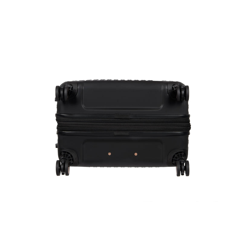 Luxuriant 27" Hardside Checked 8 Wheel Expandable Spinner (Black)