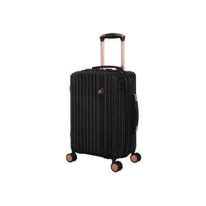 Luxuriant 21" Hardside Carry-On 8 Wheel Expandable Spinner (Black)
