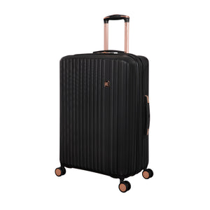 Luxuriant 27" Hardside Checked 8 Wheel Expandable Spinner (Black)