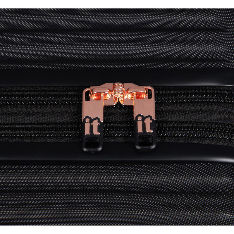 Luxuriant 21" Hardside Carry-On 8 Wheel Expandable Spinner (Black)