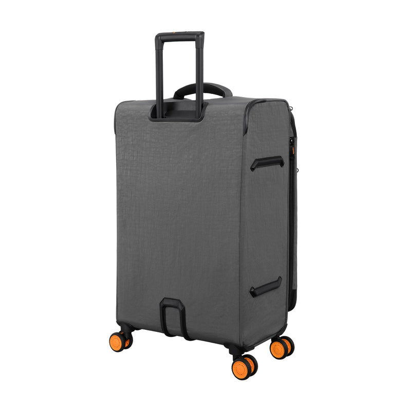 BRITBAG Sandbank 3 Piece Softside 8 Wheel Expandable Spinner Set (Charcoal)