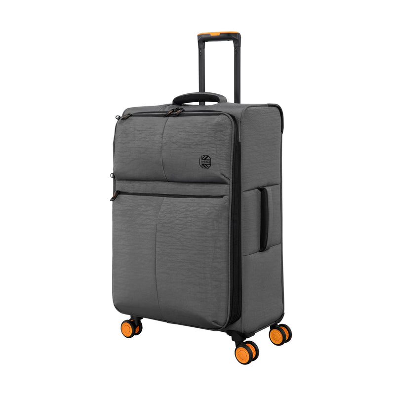BRITBAG Sandbank 3 Piece Softside 8 Wheel Expandable Spinner Set (Charcoal)