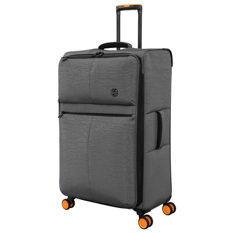 BRITBAG Sandbank 3 Piece Softside 8 Wheel Expandable Spinner Set (Charcoal)