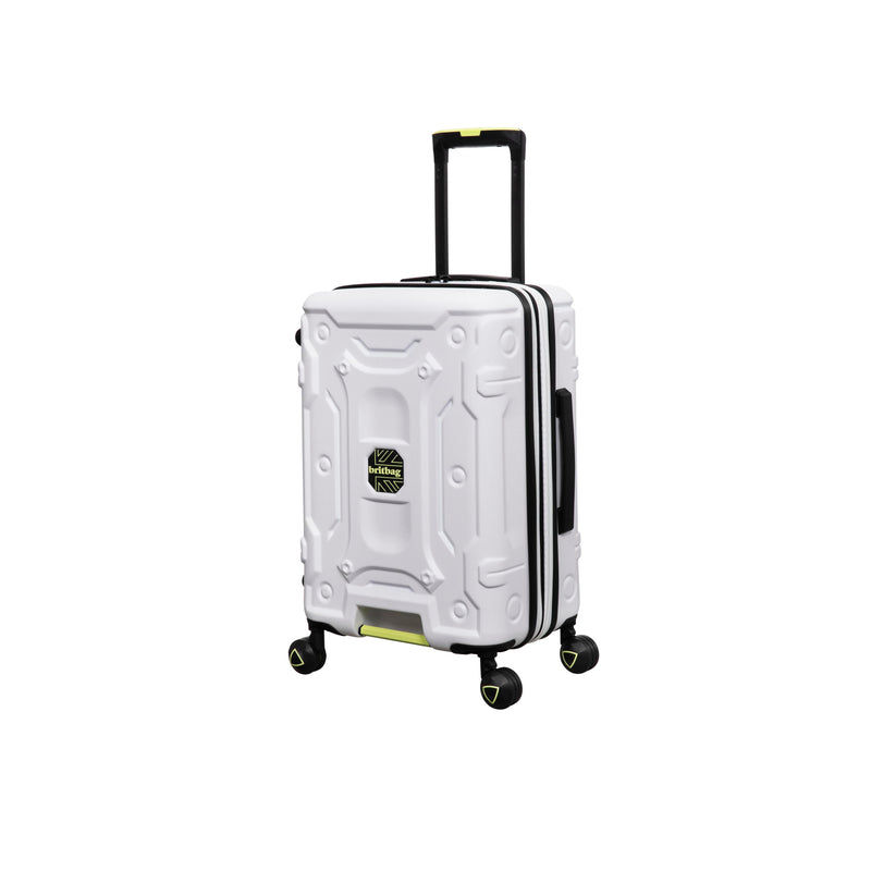 BRITBAG Tikal 3 Piece Hardside 8 Wheel Expandable Spinner Set (White)