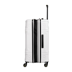 BRITBAG Tikal 3 Piece Hardside 8 Wheel Expandable Spinner Set (White)