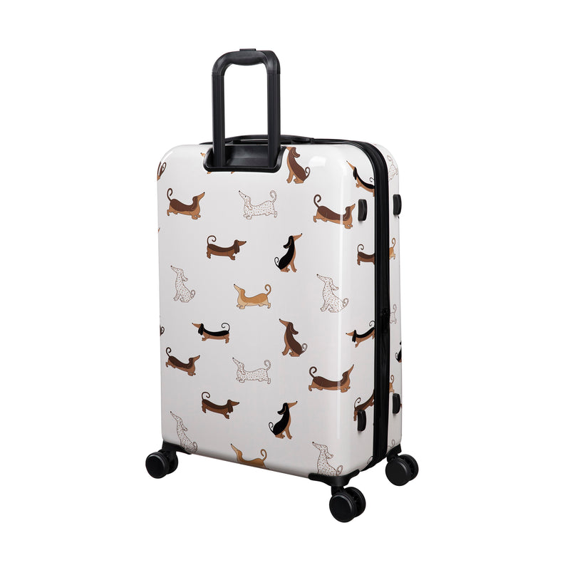 Sheen 22" Hardside Carry-On 8 Wheel Expandable Spinner (Cream Mini Dachshunds)