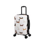 Sheen 22" Hardside Carry-On 8 Wheel Expandable Spinner (Cream Mini Dachshunds)