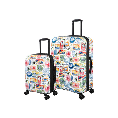 Sheen 2 Piece Hardside 8 Wheel Expandable Spinner Set (Madisons Euro Summer)