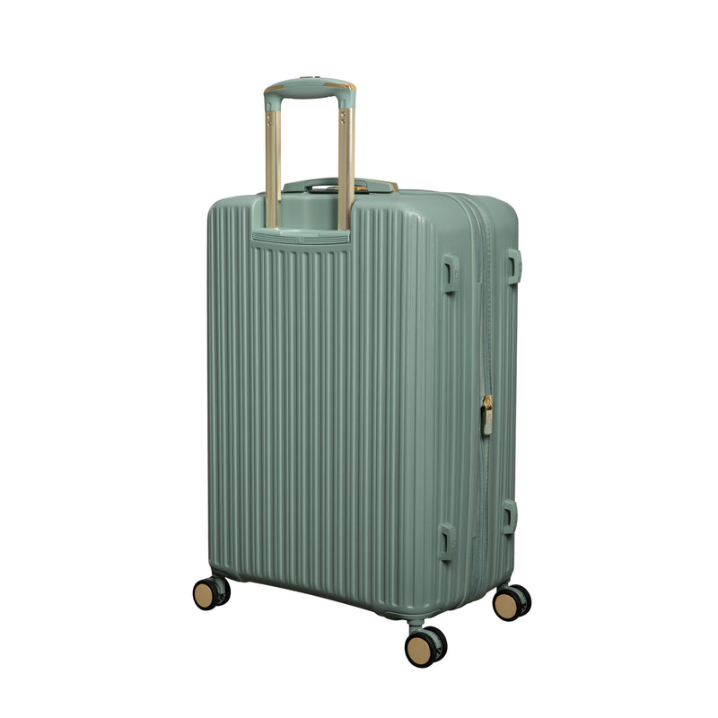 Luxuriant 31" Hardside Checked 8 Wheel Expandable Spinner (Iceberg Green)
