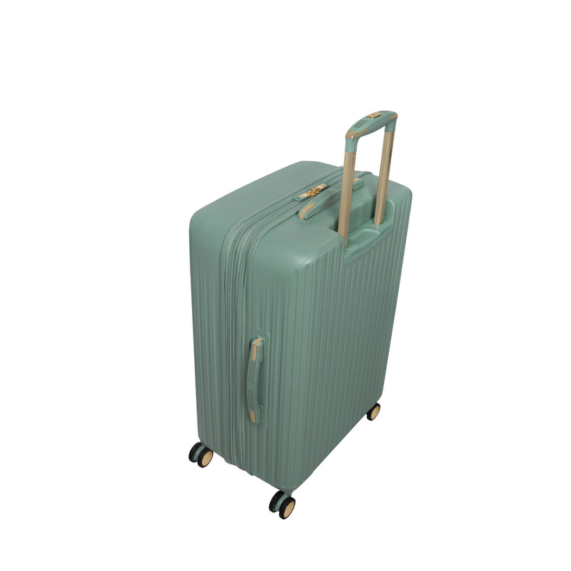 Luxuriant 31" Hardside Checked 8 Wheel Expandable Spinner (Iceberg Green)