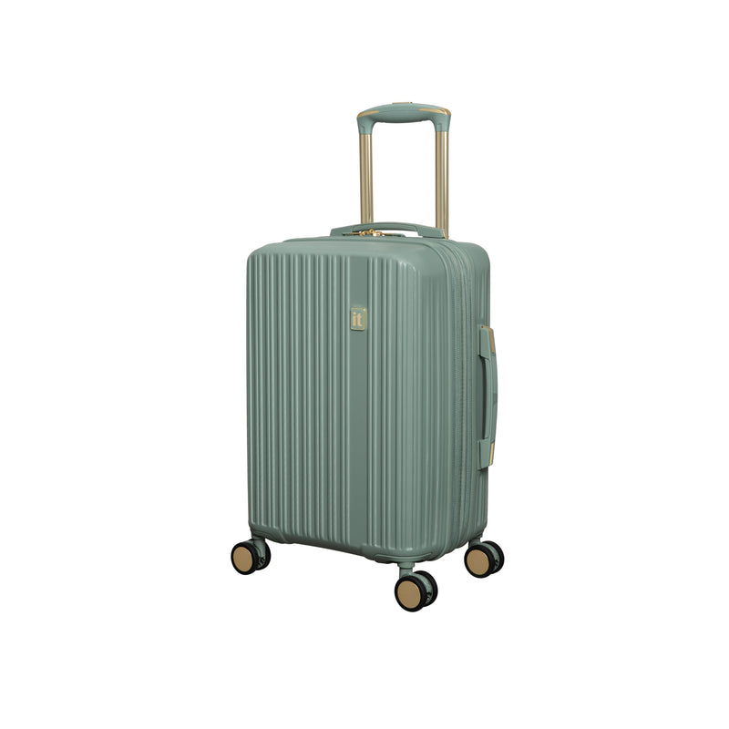 Luxuriant 3 Piece Hardside 8 Wheel Expandable Spinner Set (Iceberg Green)
